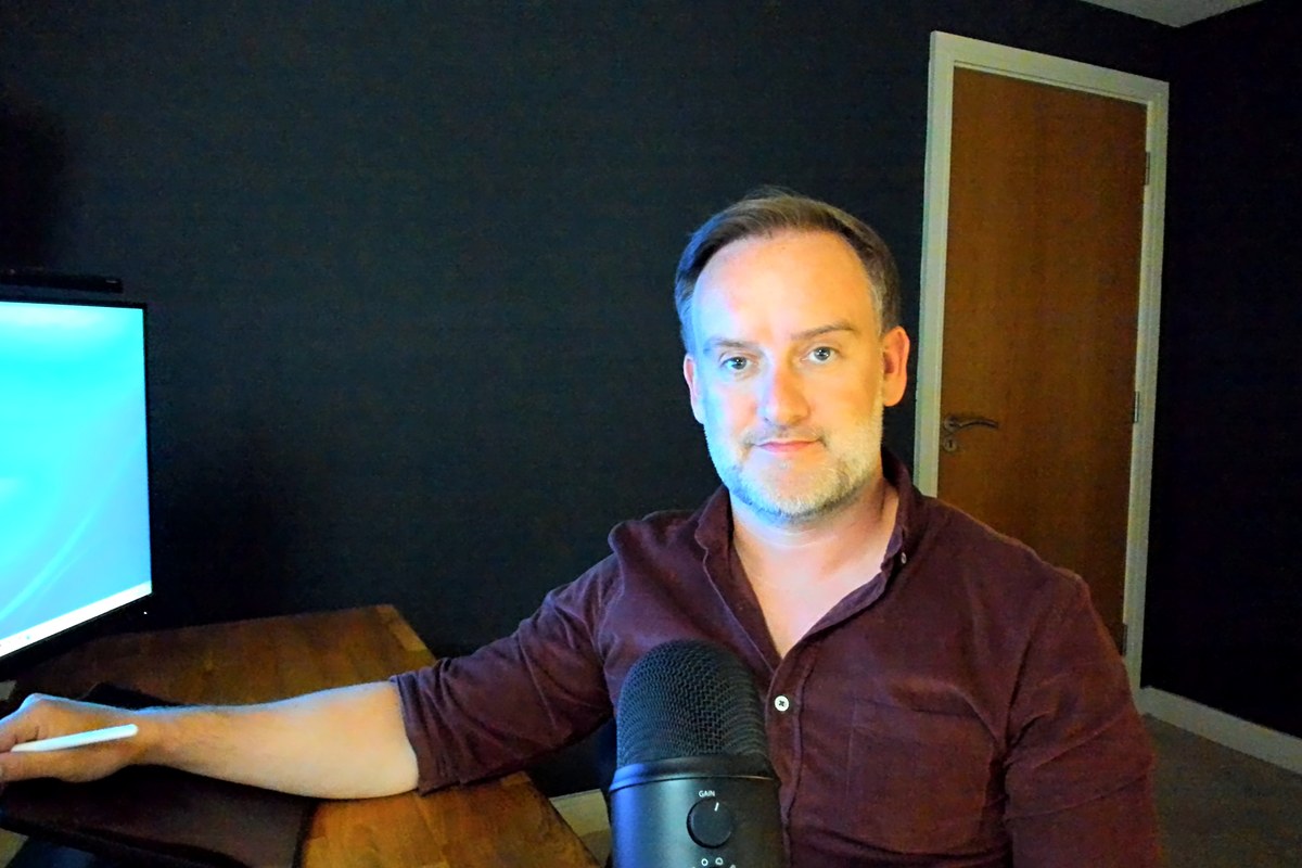 David O'Grady at his desk with an Apple Pencil, where he writes the HR as Coach Newsletter