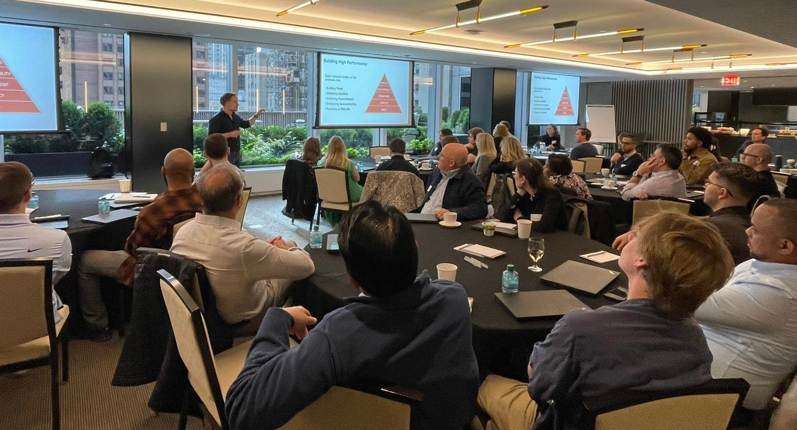 David O'Grady facilitating a leadership team off-site in New York